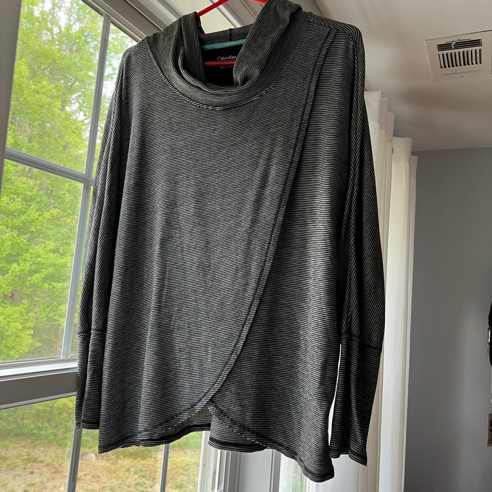 Calvin Klein Performance Turtleneck Cross Over Long Sleeve